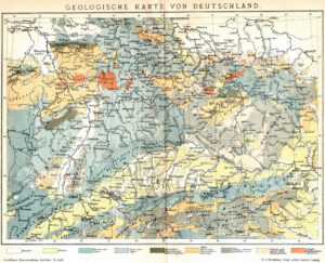 Carte géologique de l'Allemagne 1894-1896.