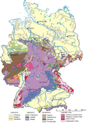Carte géologique de l’Allemagne