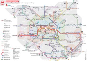 Carte des transports publics à Berlin