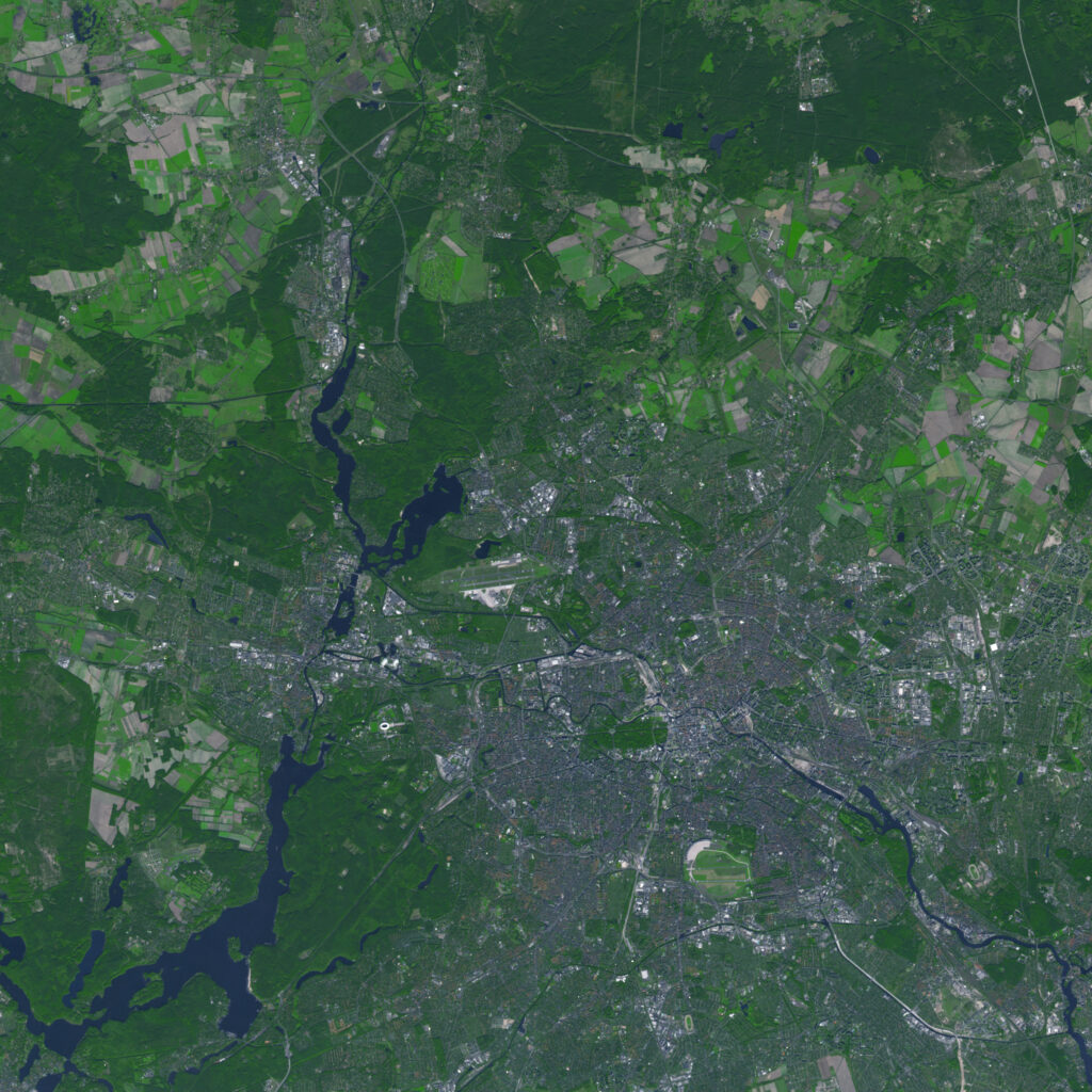 Image satellite de Berlin.