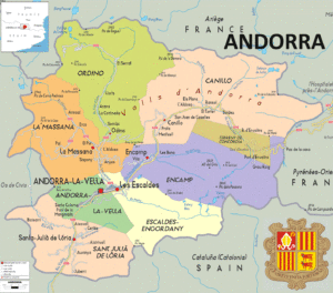 Carte politique d’Andorre
