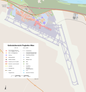 Plan de l’aéroport international de Vienne