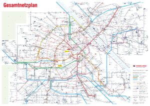 Plan des transports publics de Vienne