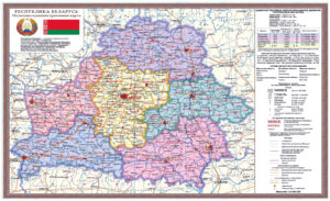 Carte politique de la Biélorussie