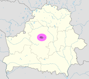 Carte de localisation de Minsk.