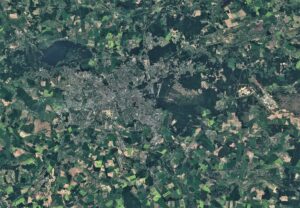 Image satellite de la ville de Minsk.