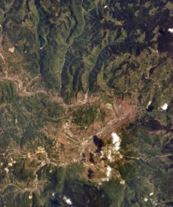 Image satellite de Sarajevo.