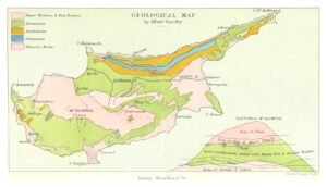 Carte géologique de Chypre 1878.