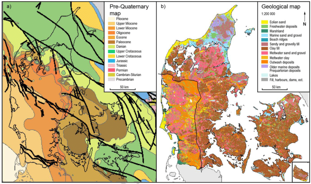 Cartes géologiques du Danemark