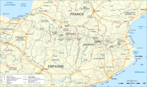 Carte des Pyrénées