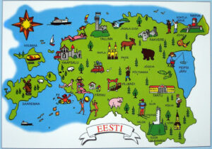 Carte touristique de l’Estonie