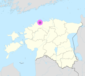 Plan de localisation de Tallinn en Estonie.