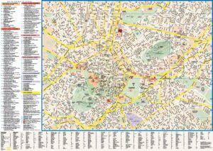 Carte de la ville d’Athènes.
