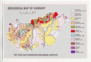 Carte géologique de la Hongrie