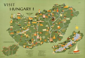 Carte touristique de la Hongrie