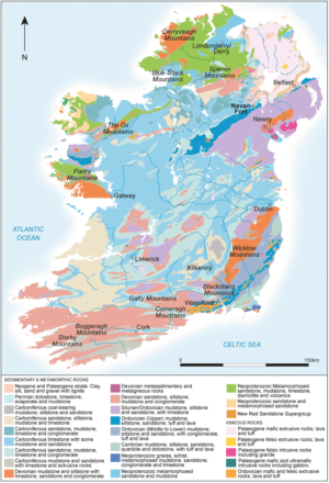 Carte géologique de l’Irlande
