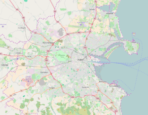 Carte de la région du Grand Dublin.