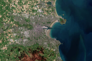 Image satellite de Dublin.