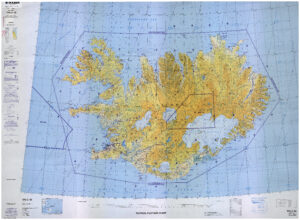 Carte de pilotage tactique de l'Islande.