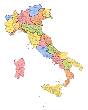 Quelles sont les provinces d’Italie ?