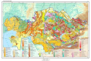 Carte géologique du Kazakhstan