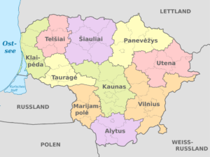Quels sont les apskritys de la Lituanie ?