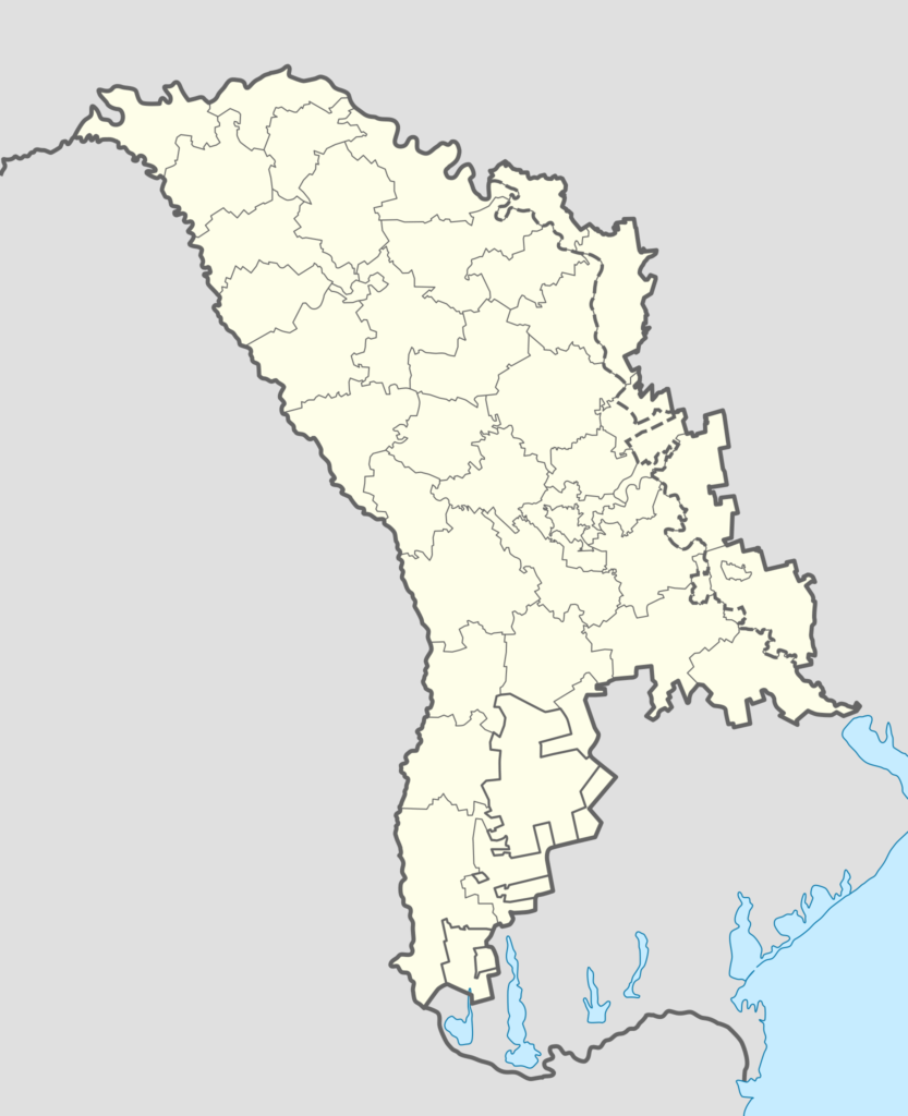Carte vierge de la Moldavie.