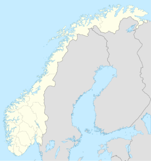 Carte vierge de la Norvège