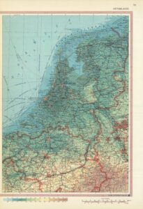 Carte topographique des Pays-Bas de 1967.
