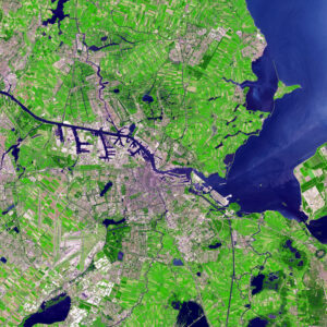 Image satellite d’Amsterdam