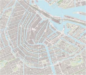 Plan du centre-ville d’Amsterdam