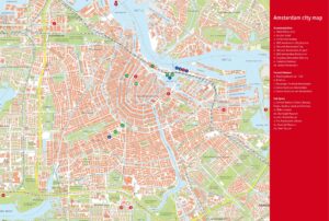 Carte touristique de la ville d’Amsterdam