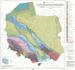 Carte géologique de la Pologne
