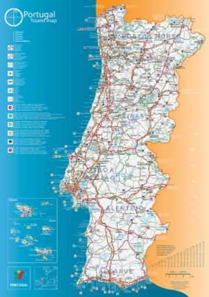 Carte touristique du Portugal