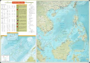 Carte physique de la mer de Chine méridionale