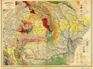 Carte géologique de la Roumanie de 1928.