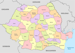 Quels sont les județe (départements) de Roumanie ?