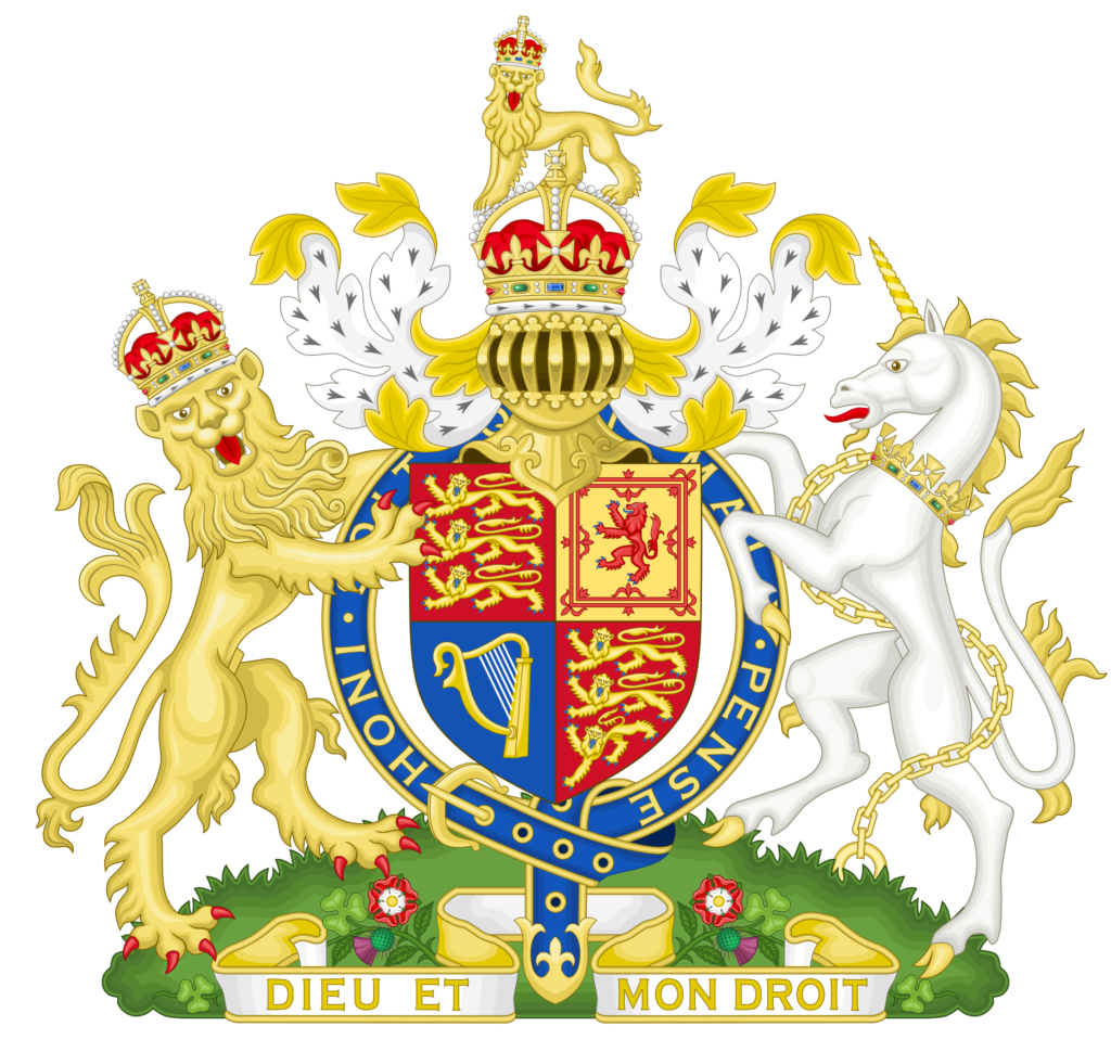 Armoiries royales du Royaume-Uni.