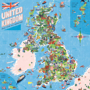 Carte touristique du Royaume-Uni