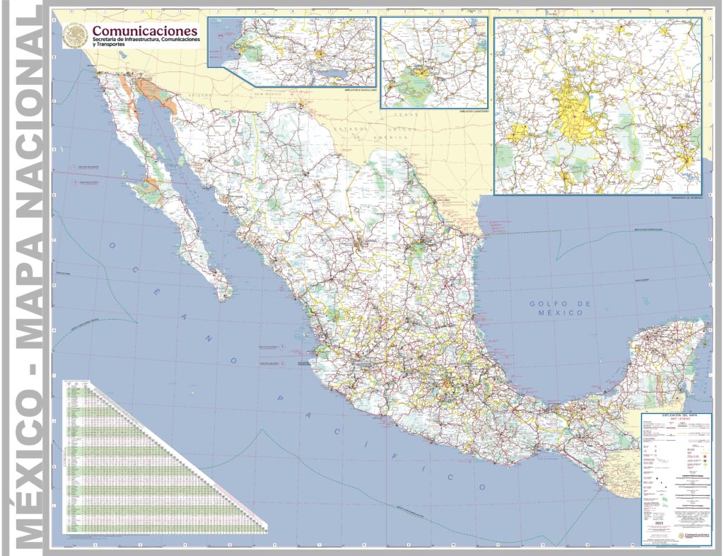 Carte du Mexique.