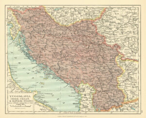Carte de la Yougoslavie
