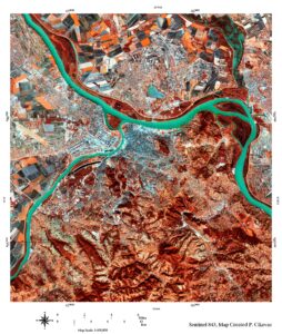 Image satellite de Belgrade et de ses environs.