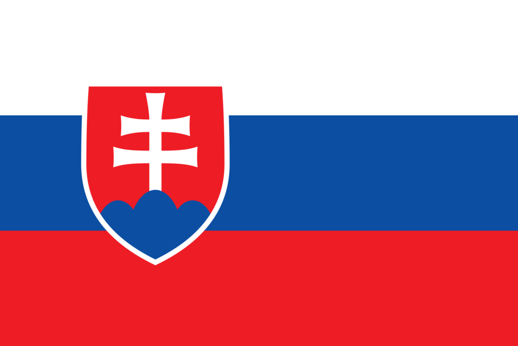 Drapeau de la Slovaquie.