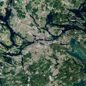 Image satellite de Stockholm.