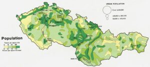 Population tchécoslovaque 1974.