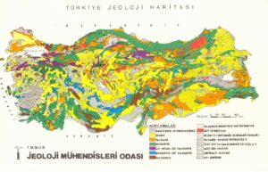 Carte géologique de la Turquie