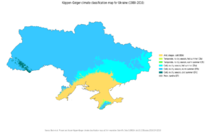 Carte climatique de l’Ukraine