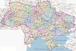 Carte routière de l’Ukraine