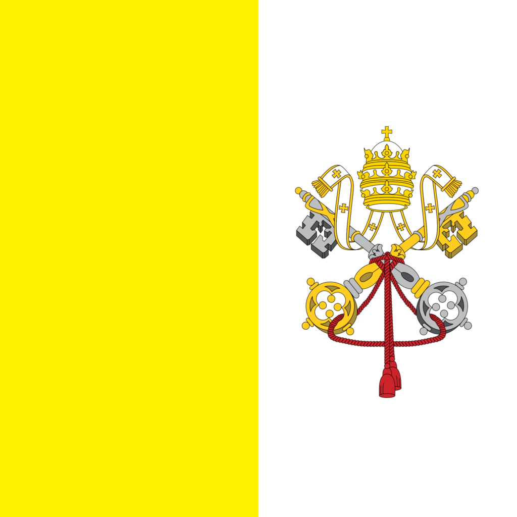 Drapeau du Vatican.