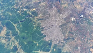 Image satellite de Pristina.